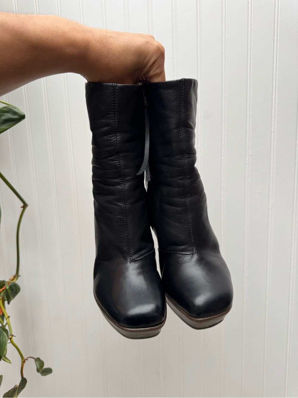 ALL SAINTS SPITALFIELDS Admiral Platform Boot Black 7 - Picture 3 of 8